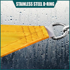 Royal Shade 11' x 12' x 16.3' Yellow Triangle Waterproof Sun Shade Sail Order - Image 4