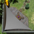 Amgo Custom Size 13' x 18' x 22.2' Gray Right Triangle Sun Shade Sail UPF50+ by Amgo
