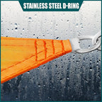 Royal Shade 7' x 13' x 14.8' Orange Triangle Waterproof Sun Shade Sail Order to - Image 4