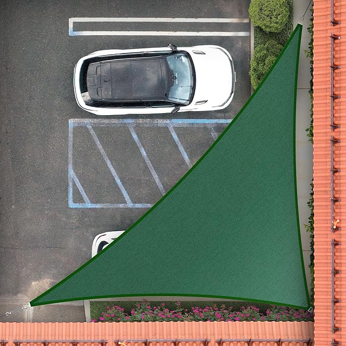 Royal Shade 6' x 12' x 13.4' Green Right Triangle Sun Shade Sail Order to Make by RoyalShade