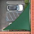 Royal Shade 5' x 9' x 10.3' Green Right Triangle Sun Shade Sail Order to Make by RoyalShade