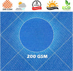 Royal Shade 15' x 15' x 21.2' Blue Right Triangle Sun Shade Sail Order to Make - Image 8