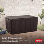 Keter Marvel 71 Gal Outdoor Storage Box - Image 6