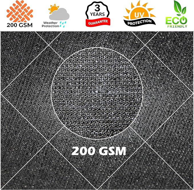 Royal Shade 17' x 17' x 24' Black Right Triangle Sun Shade Sail Order to Make - Image 8