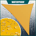 Royal Shade 19' x 19' x 19' Yellow Triangle Waterproof Sun Shade Sail Order to - Image 2