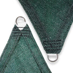 Amgo Custom Size 14' x 21' x 25.2' Green Right Triangle Sun Shade Sail UPF50+ - Image 8