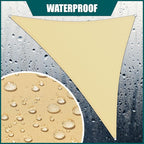 Royal Shade 15' x 15' x 21.2' Beige Triangle Waterproof Sun Shade Sail Order to - Image 2