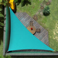 Amgo Custom Size 14' x 20' x 24.4' Turquoise Triangle Sun Shade Sail UPF50+ by Amgo