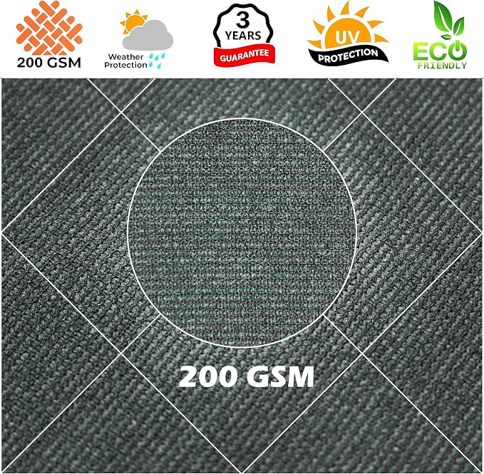 Royal Shade 9' x 17' Custom Size Green Rectangle Sunshade Sail - Image 8
