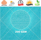 Royal Shade 6' x 10' x 11.7' Turquoise Triangle Sun Shade Sail Order to Make - Image 8