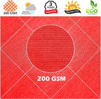 Royal Shade 13' x 13' Red Rectangle Square Sun Shade Sail Order to Make - Image 8