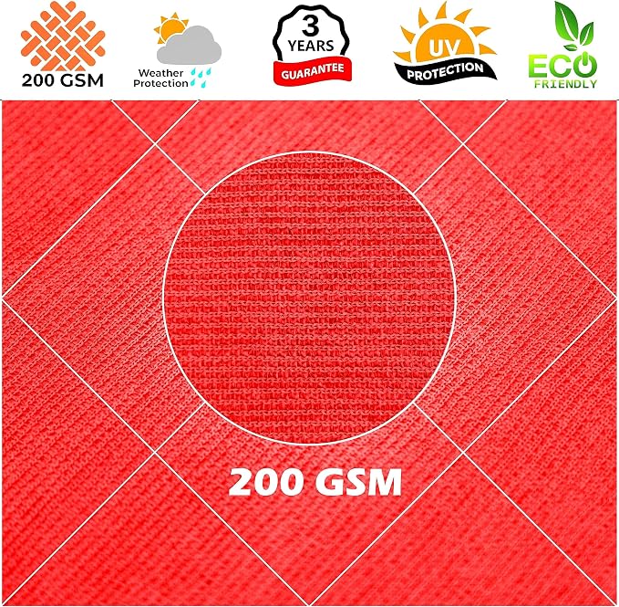 Royal Shade 13' x 20' Red Rectangle Square Sun Shade Sail Order to Make - Image 8