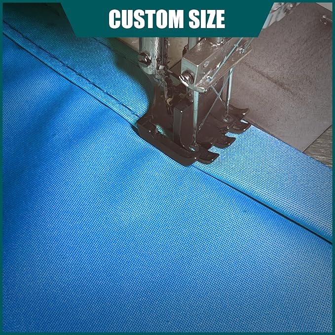 Royal Shade 16' x 22' x 27.2' Blue Triangle Waterproof Sun Shade Sail Order to - Image 5