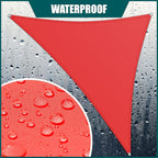 Royal Shade 8' x 14' x 16.1' Red Triangle Waterproof Sun Shade Sail Order to - Image 2