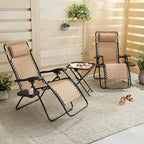 Amazon Basics Outdoor Textilene Adjustable Zero Gravity Folding Reclining - Image 2